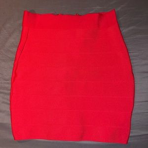 Red pencil skirt size XS